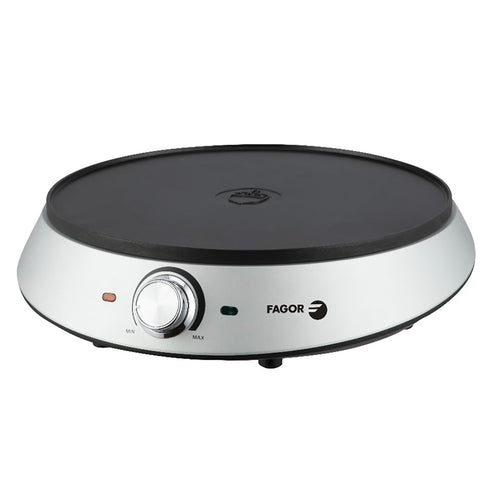 Crêpière de la marque Fagor 1200W avec thermostat réglable - Livraison offerte