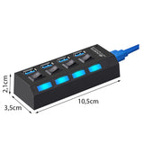 Station de chargement avec 4 ports USB - Livraison offerte