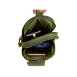 Sac banane de style militaire avec multi poches  - Livraison offerte