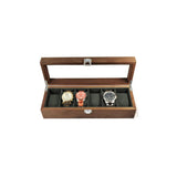 Boîte à montres élégante avec 6 compartiments - Livraison offerte