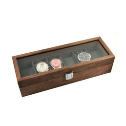 Boîte à montres élégante avec 6 compartiments - Livraison offerte