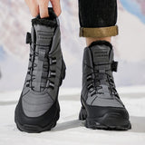 Bottes de neige chaudes, fourrées et décontractées pour homme résistantes aux températures froides - Livraison offerte