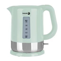 Bouilloire style rétro en acier inoxydable de la marque Fagor - 2200W - capacité 1,5 litre - Livraison offerte