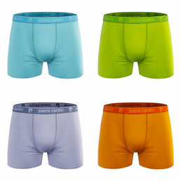 Lot de 4 boxers couleurs de la marques Pierre Cardin - Livraison offerte