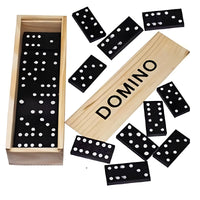 Jeu de Domino avec boîte en bois - Livraison offerte