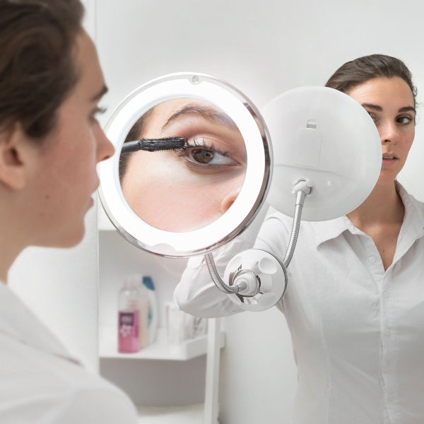 Miroir Grossissant 30x Avec 3 Ventouses - Diamètre 6 Pouces - Neuf Sous Blister, Idéal Salle De Bain