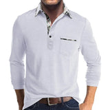 Polo à manche longue pour homme avec un look élégant et tendance - Livraison offerte