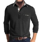 Polo à manche longue pour homme avec un look élégant et tendance - Livraison offerte