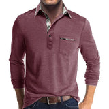 Polo à manche longue pour homme avec un look élégant et tendance - Livraison offerte