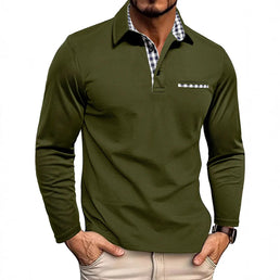 Polo élégant à manches longues à séchage rapide pour hommes - Livraison offerte