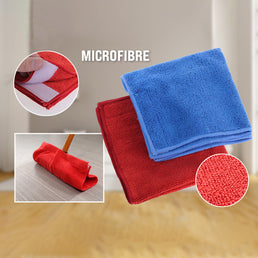 Lot de 4 Serpillères microfibre avec Velcro - Livraison offerte